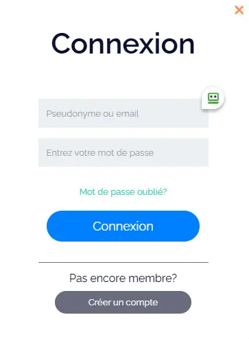 Connexion des membres du Lucky8 Casino