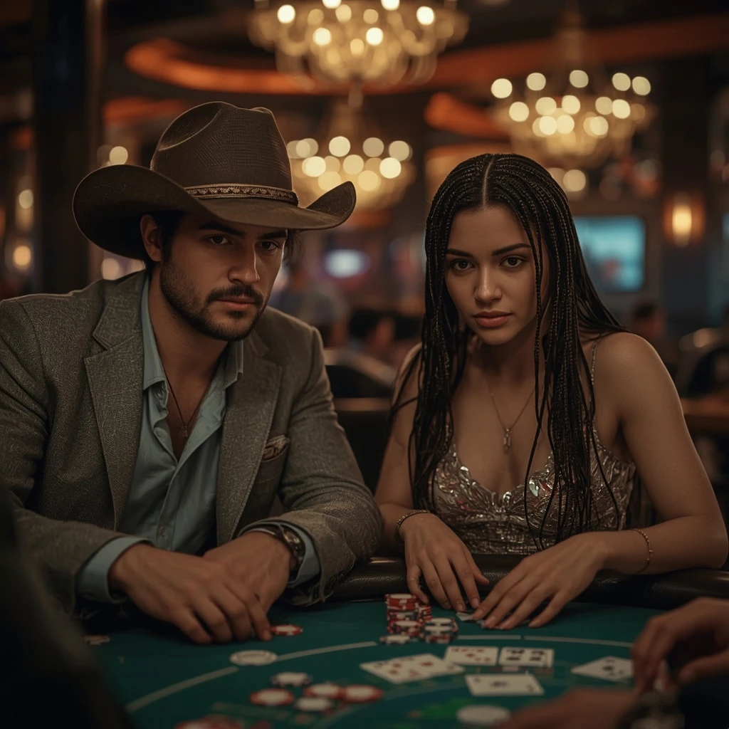 photo de deux joueurs de poker Lucky8 Casino